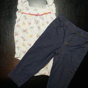 Carters Onesie & Jeggings